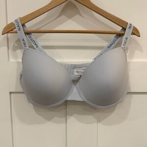 ✅ 5/25 Nautica 42D bra lite blue underwire support lightly padded cups smoothing